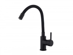 Mitigeur lavabo noir mat, EDOUARD ROUSSEAU Ilo memoire de forme L