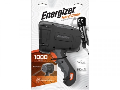 Projecteur rechargeable 550 lm 450 m ip43 Hardcase noir ENERGIZER