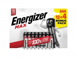 Lot de 12 + 4 piles lr03 aaa, 1.5 V, ENERGIZER
