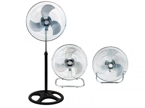 Ventilateur industriel 3 en 1, 40cm 45W chromé