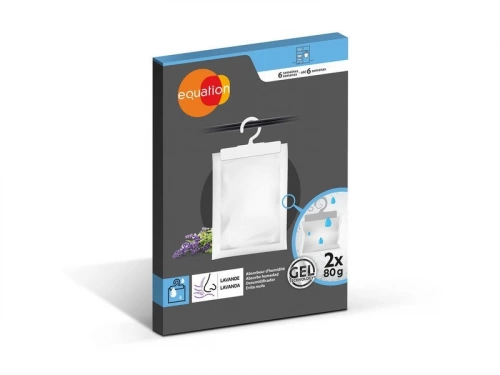 Absorbeur D'Humidité Avec Une Recharge Lavande À Suspendre, 6 M² Equation