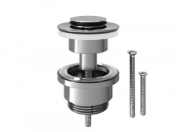 Bonde clic-clac universelle clapet rentrant à visser EQUATION chrome