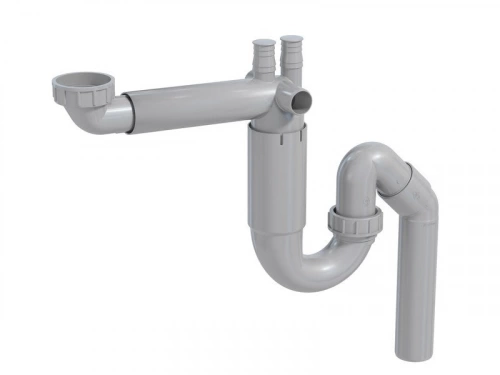 Solution gain de place evier 1 cuve diam. 90 mm