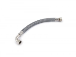Flexible d'alimentation 100 cm coude fem/fem 15 x 21 polyéthylène ondulé 10 ans