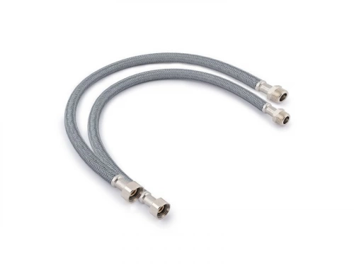 Lot de 2 flexibles 30 cm mâle / femelle 12 x 17 polyéthylène ondulé 20 ans