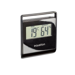 Thermomètre / hygromètre digital noir, EQUATION