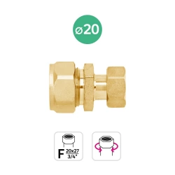 Raccord pour multicouche écrou libre femelle 20x27 D20, EQUATION