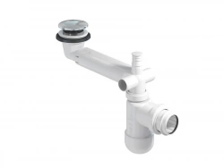 Siphon sdb clic-clac + adaptateur 40/32mm