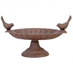 Plateau de graines en fonte avec oiseaux décoratifs Esschert Design