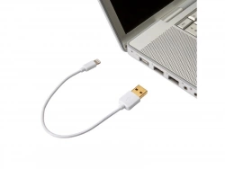 Câble Chargeur Lightning Iphone, 0.2 M Blanc Evology