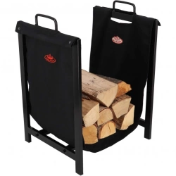 Porte bûches en tissu avec support en métal Fancy Flames