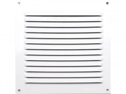 Grille d'aération aluminium laqué, L.15 x l.15 cm