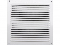 Grille d'aération aluminium laqué, L.17 x l.17 cm