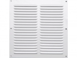 Grille d'aération aluminium laqué, L.20 x l.20 cm