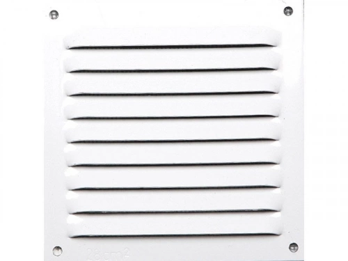 Grille d'aération aluminium laqué, L.10 x l.10 cm