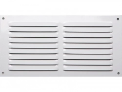 Grille d'aération aluminium laqué, L.15 x l.30 cm