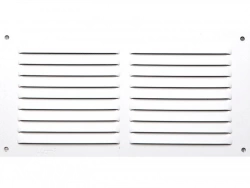Grille d'aération aluminium laqué, L.10 x l.20 cm