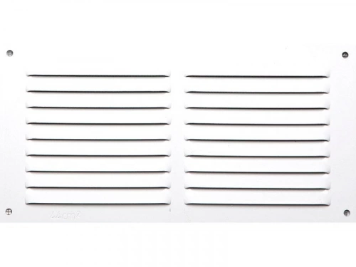 Grille d'aération aluminium laqué, L.10 x l.20 cm