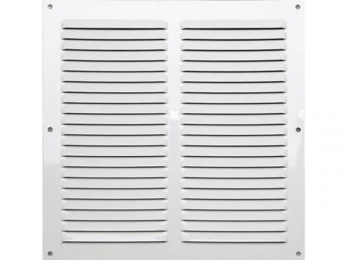 Grille d'aération aluminium laqué, L.25 x l.25 cm