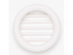Lot de 4 grilles d'aération abs naturel Diam.4 cm