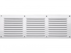 Grille d'aération aluminium laqué, L.10 x l.30 cm