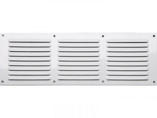 Grille d'aération aluminium laqué, L.10 x l.30 cm