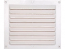 Grille d'aération abs naturel, L.14.6 x l.17.5 cm