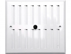 Grille d'aération aluminium laqué, L.19 X L.17 Cm