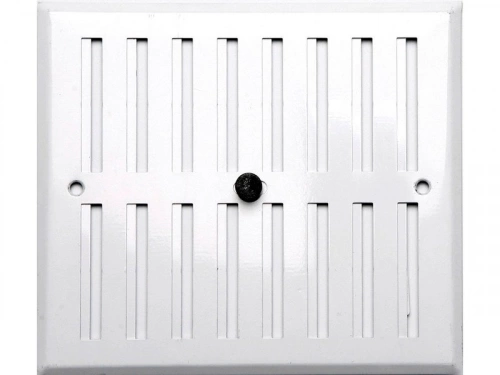 Grille d'aération aluminium laqué, L.19 X L.17 Cm