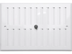 Grille d'aération aluminium laqué, L.25 X L.17 Cm