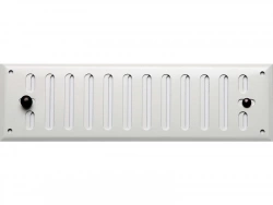 Grille d'aération aluminium laqué, L.24 X L.7 Cm