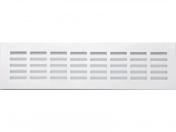 Grille d'aération aluminium anodisé, L.30 x l.8 cm