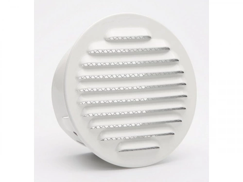 Grille d'aération aluminium laqué Diam.12.5 cm