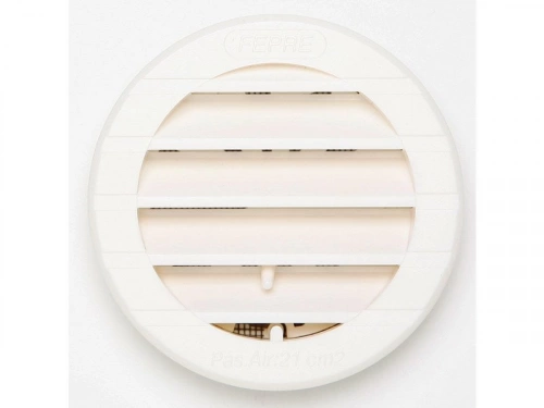 Grille d'aération abs naturel Diam.9.8 cm