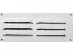 Grille d'aération aluminium laqué, L.5 x l.14 cm