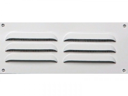 Grille d'aération aluminium laqué, L.5 x l.14 cm