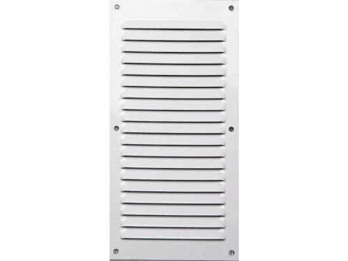 Grille d'aération aluminium laqué, L.20 x l.10 cm