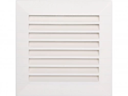 Grille d'aération abs naturel, L.13.5 x l.13.5 cm