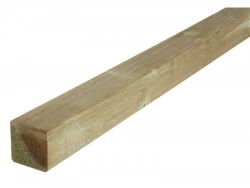 Poteau en bois massif carré naturel, l.7 x P.7 x H.180 cm