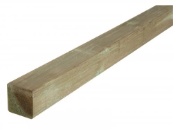 Poteau en bois massif intermédiaire naturel, l.7 x P.7 x H.240 cm