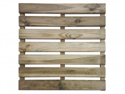 Dalle terrasse en bois Pila, L.50 x l.50 cm x Ep.30 mm