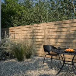 Panneau bois occultant Mika, naturel, l.90 x H.180 cm