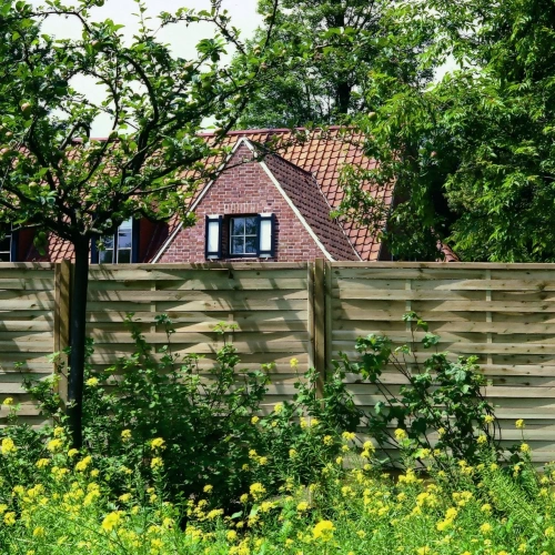 Panneau bois occultant Elia, FOREST STYLE, L.180 x H.180 cm