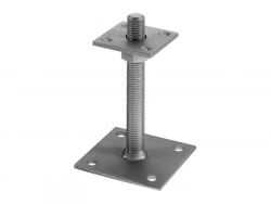Ancre pour poteau bichromaté, GAH ALBERTS, 100 x 100 x 150 x 150 mm