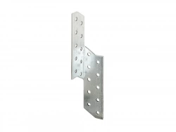 Equerre renvoyée droite galvanisé, GAH ALBERTS, 32 x 32 x 170 mm