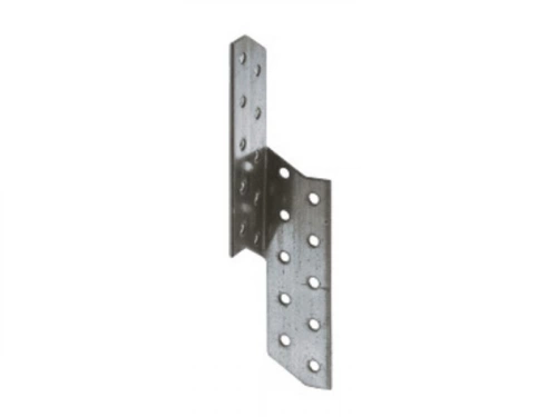Equerre renvoyée gauche galvanisé, GAH ALBERTS, 32 x 32 x 170 mm