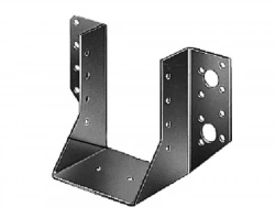 Support de poteau forme U galvanisé, GAH ALBERTS, 40 x 110 mm