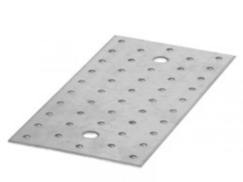 Platine multitrous acier galvanisé, 160x40x2 mm ALBERTS
