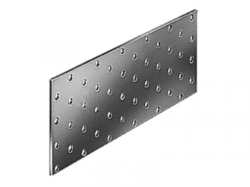 Platine multitrous galvanisé, GAH ALBERTS, 200 x 80 x 2 mm