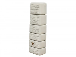 Récupérateur d'eau aérien GARANTIA rectangulaire murale sable , 330 L